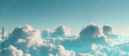 Scenic blue sky and fluffy ...
