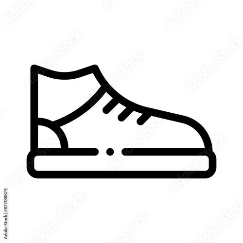 baby shoes line icon