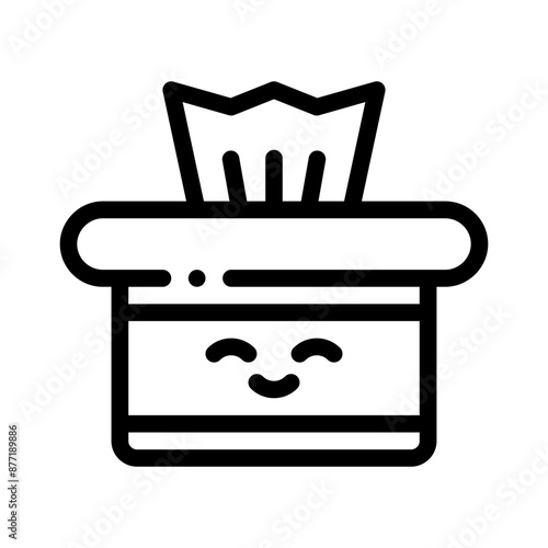baby wipes line icon