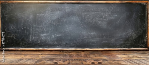 Wooden framed blackboard wi...