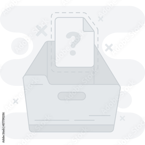 Empty file illustration, perfect for user interface projects