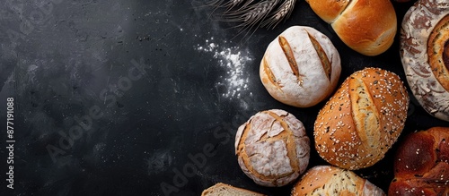 Various types of freshly ba...