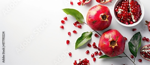 Top view of a pomegranate f...