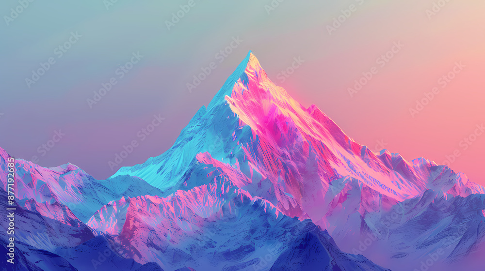 Colorful mountains