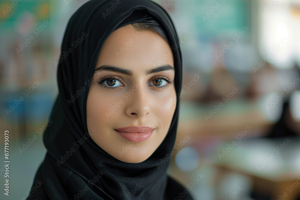 Arabian woman in traditional hijab clothes living in big city having modern life sports job leisure Generative AI Arabian woman in traditional hijab clothes living in big city having modern life sports job leisure Generative AI