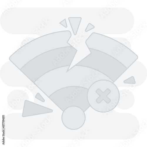 No internet connection illustration, perfect for user interface projects
