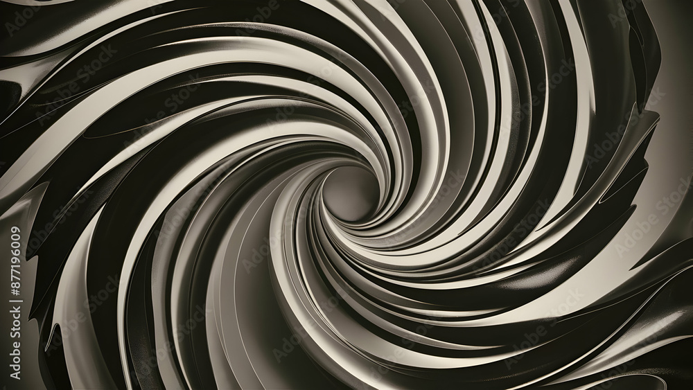 Cinematic Black and White Abstract Swirl Cinematic Black and White Abstract Swirl