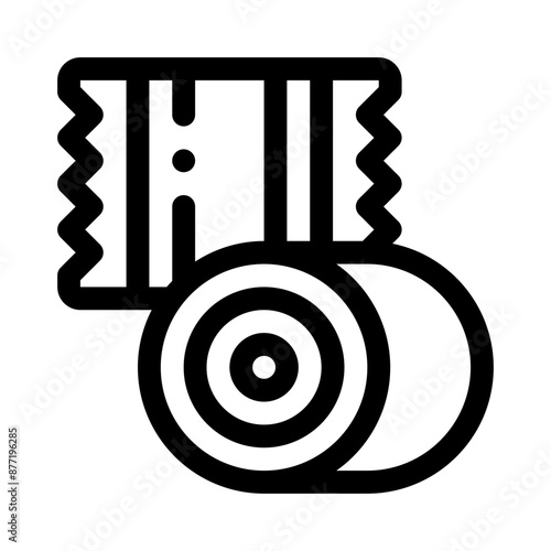 Hay Bale line icon