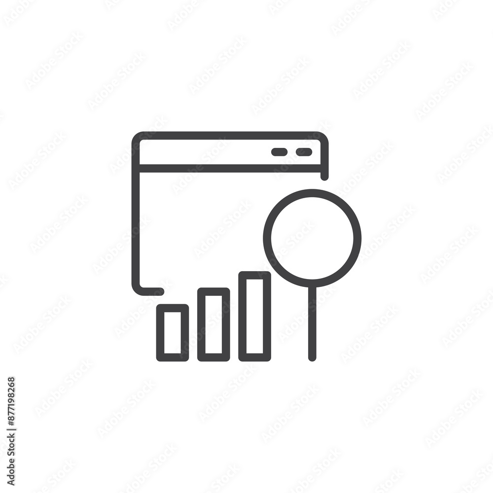 Search Engine Ranking line icon Search Engine Ranking line icon