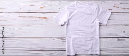 Top view of a stylish t shi...