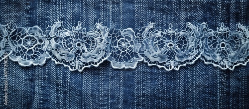 Blue lace displayed on a je...