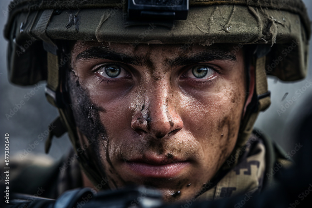 Fully equipped troop of soldiers generative AI Fully equipped troop of soldiers generative AI
