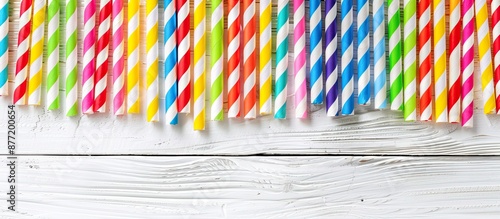 Vibrant paper straws for a ...