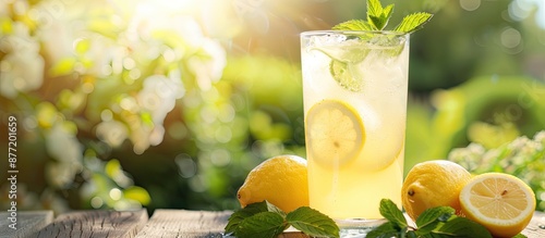 A refreshing glass of homem...