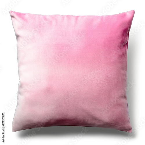 pink pillow on a white background