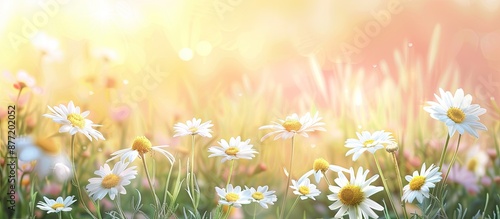 Detailed view of daisies in...