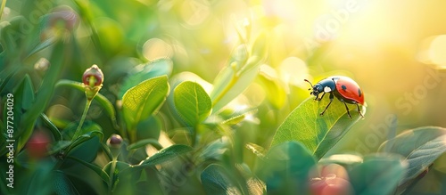 An insect alone in a natura...