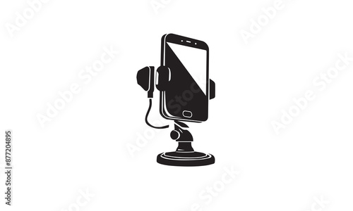 Car Mount Holder vector black logo