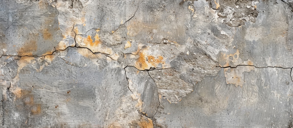 Texture of cracked concrete or cement wall for copy space image Texture of cracked concrete or cement wall for copy space image