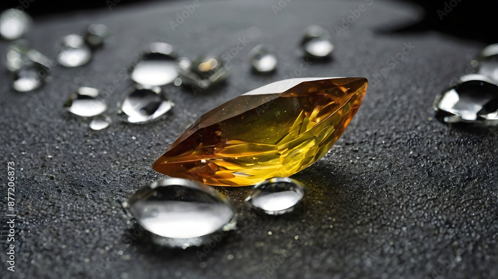 drops of water on a leaf, ai generated drops of water on a leaf, ai generated