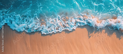 Sunny tropical beach scene ...