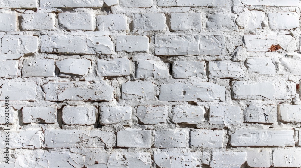 Aged white brick wall Background element Aged white brick wall Background element