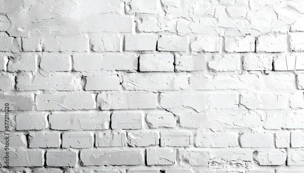 white brick wall background in rural room white brick wall background in rural room