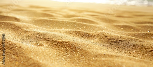 Close up view of a sandy be...