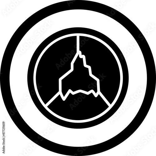 Arotic Vector Glyph Black Icon