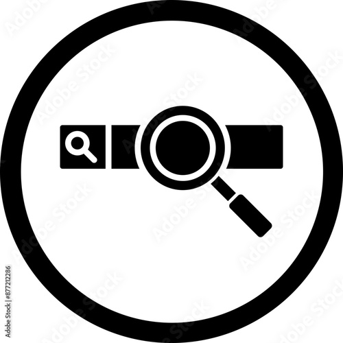 Search Engine Vector Glyph Black Icon