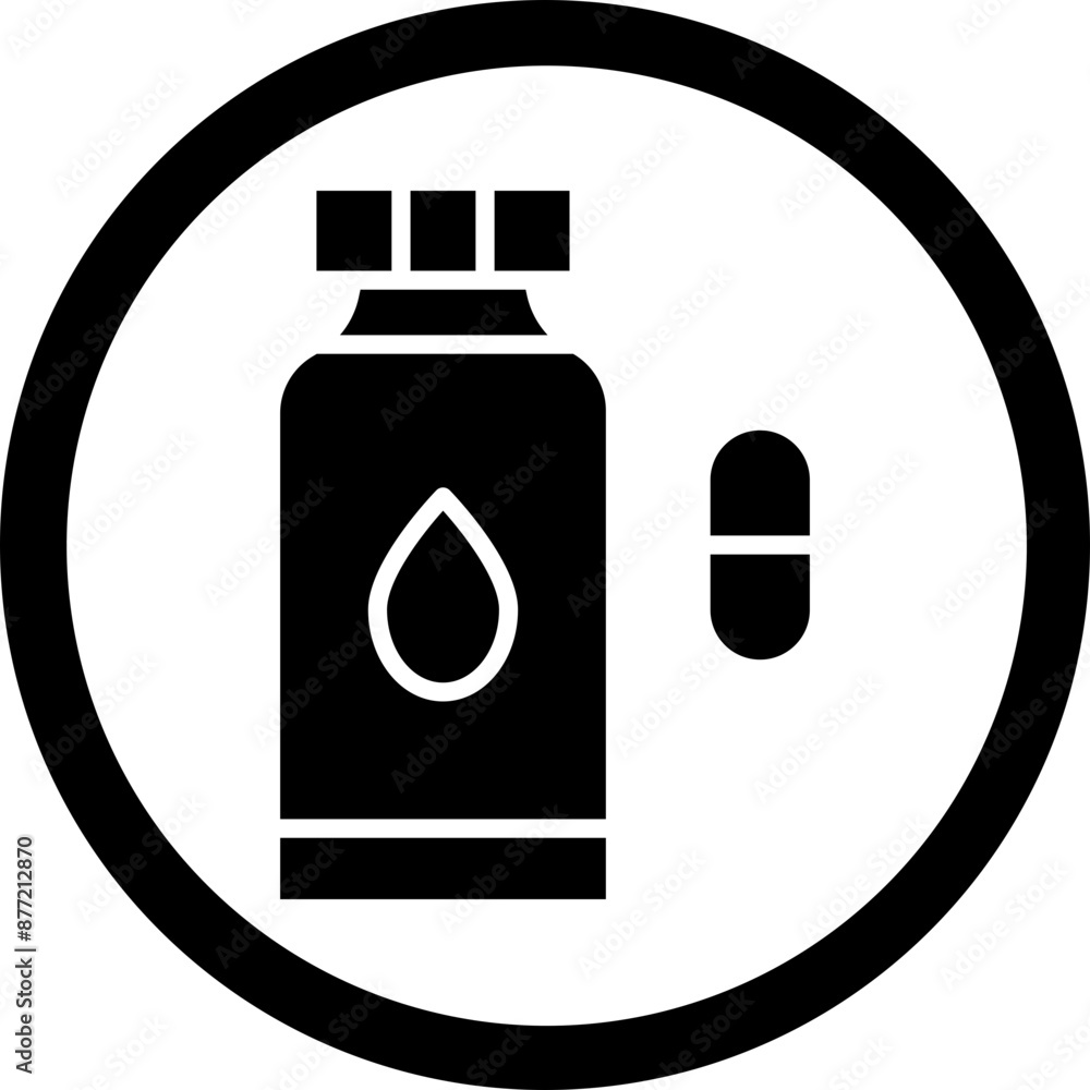 Suplement Vector Glyph Black Icon Suplement Vector Glyph Black Icon