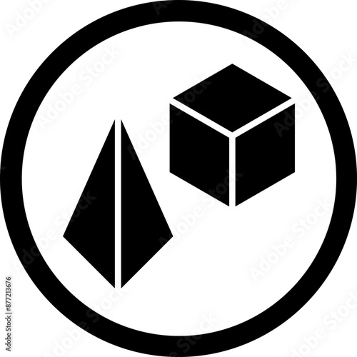 Model Glyph Black Icon