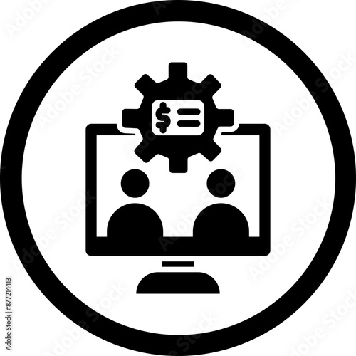 Consulting Glyph Black Icon