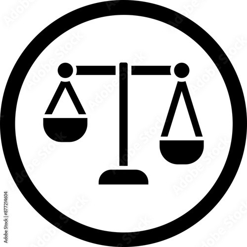 Unfair Glyph Black Icon