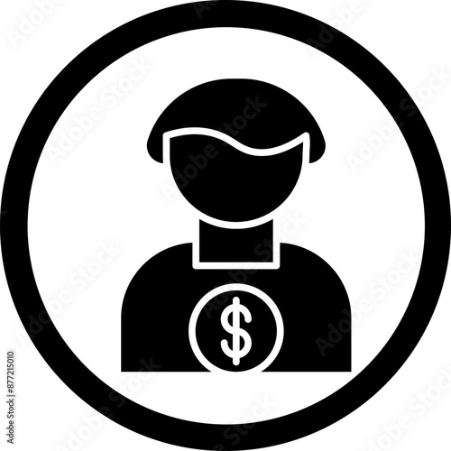Customer Glyph Black Icon