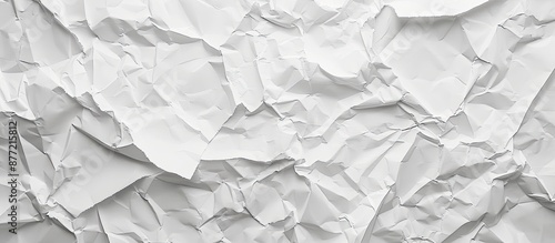 Texture of crumpled white p...