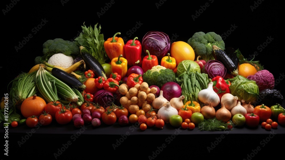 vegetables on a light blue background vegetables on a light blue background