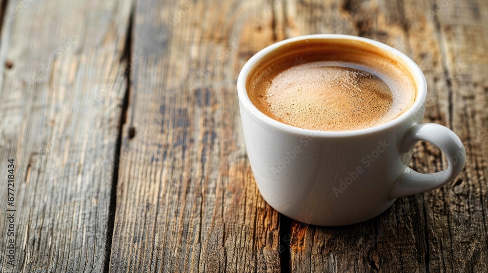 Coffee cup on wooden background Coffee cup on wooden background