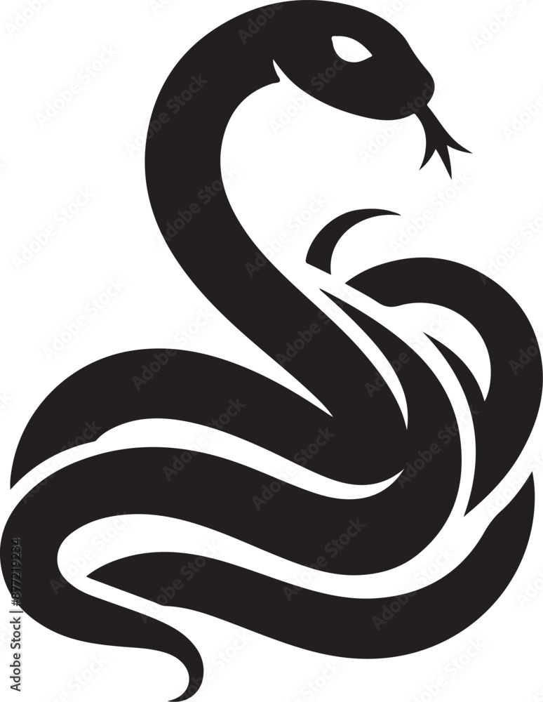 snake silhouette vector Art Illustration DesignPrint snake silhouette vector Art Illustration DesignPrint
