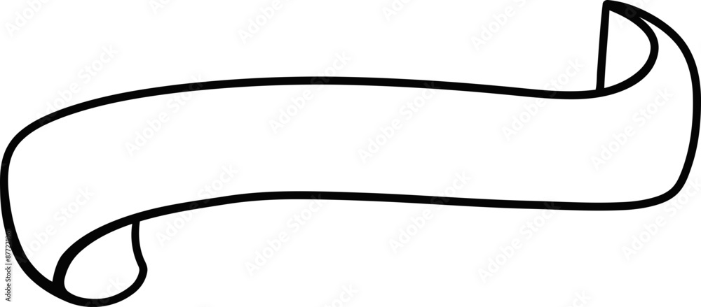 Handdrawn Ribbon Banner Handdrawn Ribbon Banner