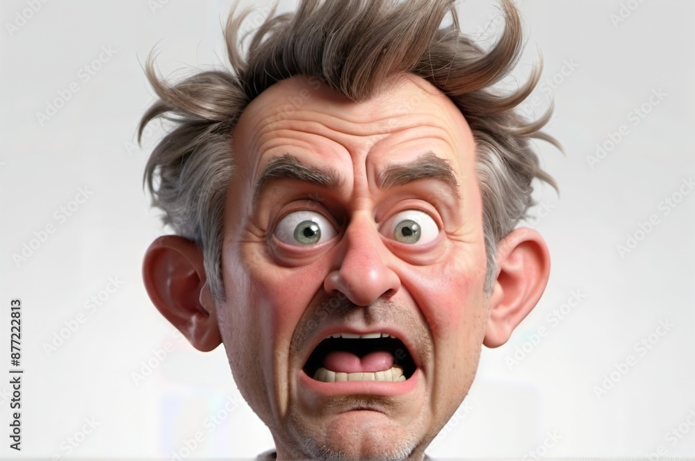 Shocked Man Close-up Shocked Man Close-up