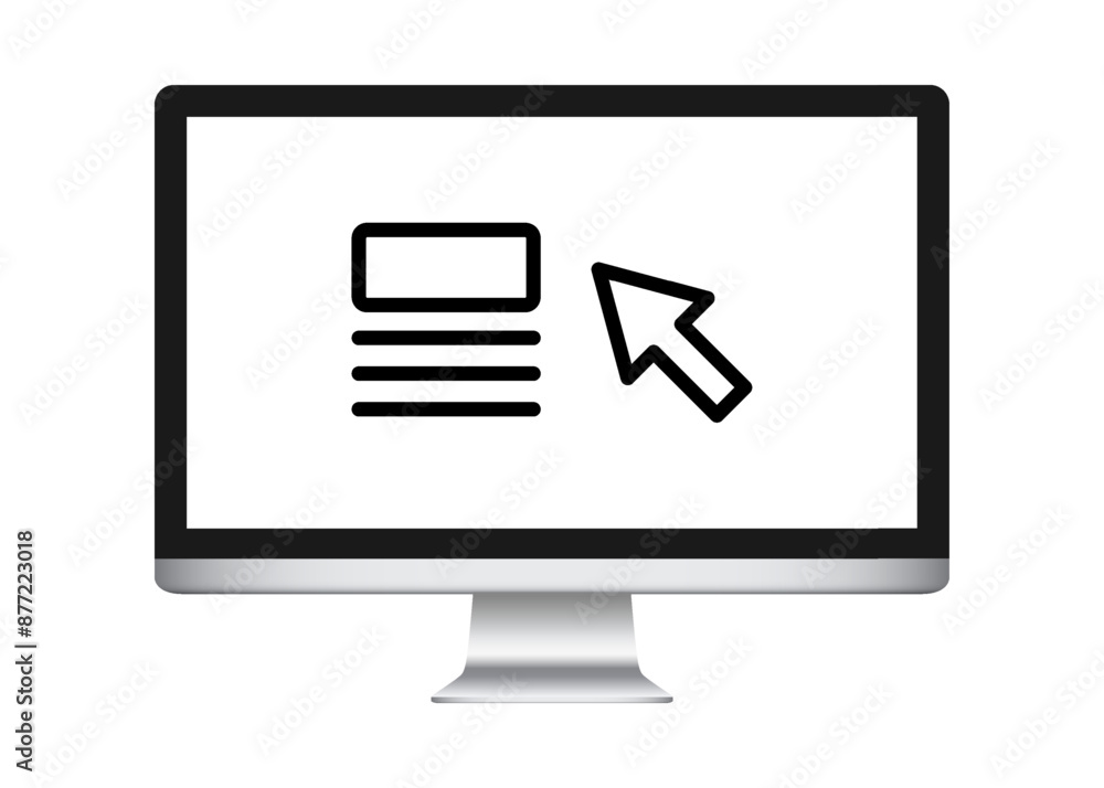 Web portal icon. Presentation and Application linear design. Web portal icon. Presentation and Application linear design.