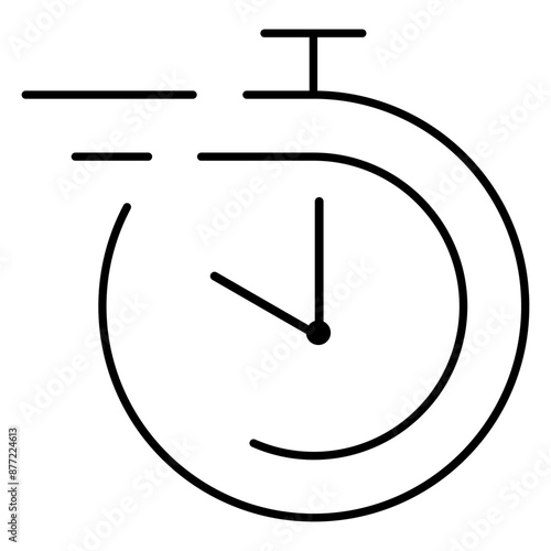 Time Clocks Icon Vector Illustration