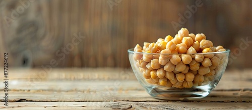 A glass bowl filled with ch...