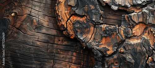 Close up of an aged tree tr...