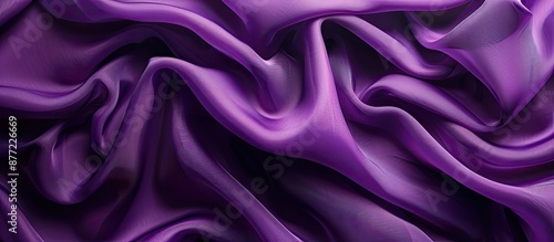 Texture of purple fabric with copy space image