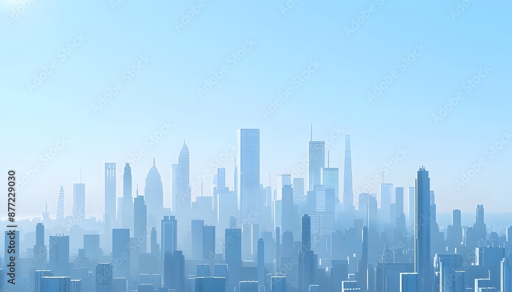 A hazy cityscape A hazy cityscape