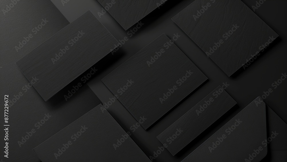 Abstract Black Cards with Subtle Texture Abstract Black Cards with Subtle Texture
