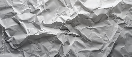 Texture of crumpled grey pa...