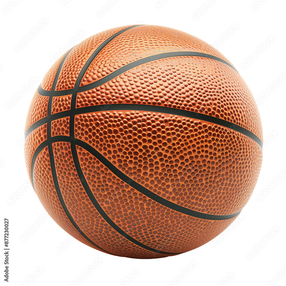Fototapeta premium Basketball ball isolated on transparent or white background 